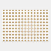 Eenvoudige, moderne Gold Starburst Kerstmis Inpakpapier Vel (Voorkant 3)
