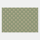 Eenvoudige, moderne Gold Starburst Soft Green Kers Inpakpapier Vel (Voorkant 3)