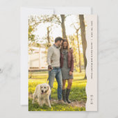 Eenvoudige moderne golvende rand foto save the date (Voorkant)