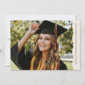 Eenvoudige moderne golvende rand twee foto afstude aankondiging (Voorkant)