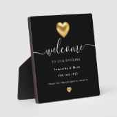 Eenvoudige moderne goudhendrieplak fotoplaat (Voorkant)