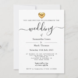 Eenvoudige moderne goudweduwen kaart