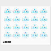 Eenvoudige Moderne GRAD Afstudeercadeau Sticker (Vel)