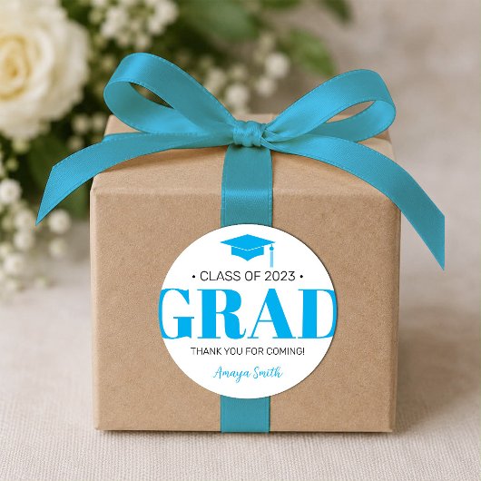 Eenvoudige Moderne GRAD Afstudeercadeau Sticker