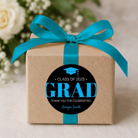 Eenvoudige Moderne GRAD Afstudeercadeau Sticker