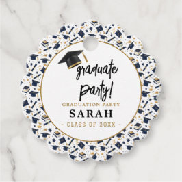 Eenvoudige Moderne Graduation Party Bedankjes Labels