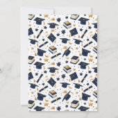 Eenvoudige Moderne Graduation Party Bedankkaart (Achterkant)