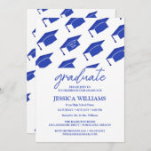 Eenvoudige Moderne Graduation Party Kaart (Voorkant / Achterkant)