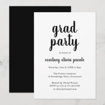 Eenvoudige Moderne Graduation Party