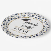 Eenvoudige Moderne Graduation Party Papieren Bordje (Gekanteld)