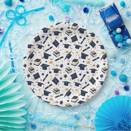 Eenvoudige Moderne Graduation Party Papieren Bordje (Feest)
