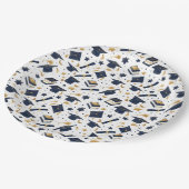 Eenvoudige Moderne Graduation Party Papieren Bordje (Gekanteld)