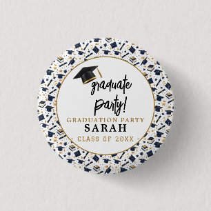 Eenvoudige Moderne Graduation Party Ronde Button 3,2 Cm