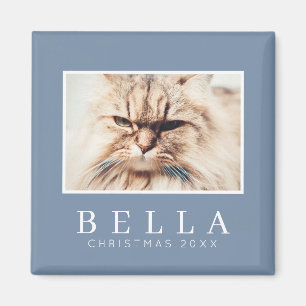 Eenvoudige moderne grafische aangepaste fotofeestd magneet