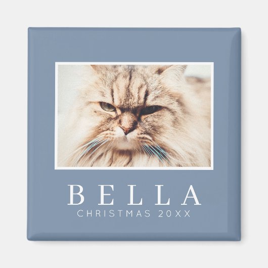 Eenvoudige moderne grafische aangepaste fotofeestd magneet (Voorkant)