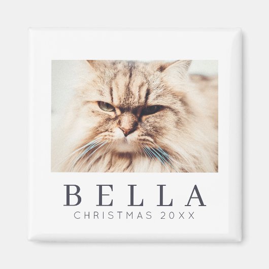 Eenvoudige moderne grafische aangepaste fotofeestd magneet (Voorkant)