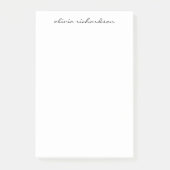 Eenvoudige moderne grafische handgeschreven script post-it® notes (Voorkant)