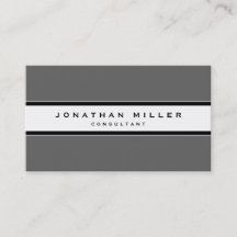 Eenvoudige moderne grijs | Zwarte en witte streep