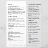 Eenvoudige moderne grijze Afstudeerder hervatten C (Achterkant)