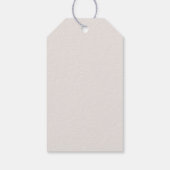 Eenvoudige Moderne Grijze Houtskool Monogram Bruil Cadeaulabel (Achterkant)