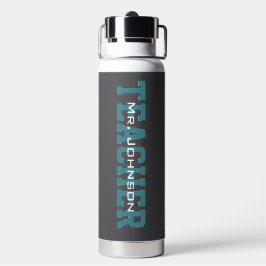 Eenvoudige Moderne Grijze Leraar Waterfles