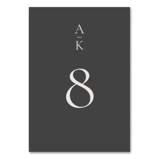 Eenvoudige Moderne Grijze Monogram Mix Match Bruil Kaart (Voorkant)