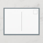 Eenvoudige Moderne Grijze Typografie Save the Date Aankondigingskaart (Achterkant)