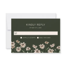 Eenvoudige moderne groene bruiloft