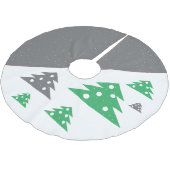 Eenvoudige moderne groene kerstboom kerstboom rok (Gekanteld)