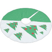 Eenvoudige, moderne, groene kerstboomrokken kerstboom rok (Gekanteld)