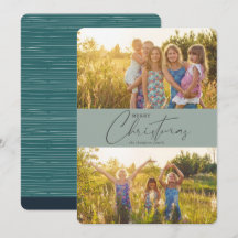 Eenvoudige, moderne, groene kerstfoto