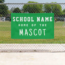 Eenvoudige Moderne Groene School Naam Huis van de Spandoek