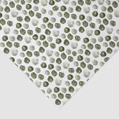 Eenvoudige, moderne, groene Stippen Waterverf kers Tissuepapier (Detail)