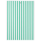Eenvoudige moderne groene streep klembord (Achterkant)