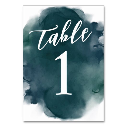 Eenvoudige moderne groene Waterverf voor Emerald B Kaart (Voorkant)