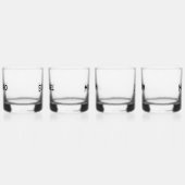 Eenvoudige Moderne Groomsmen Gepersonaliseerde naa Whisky Glas (Links)