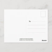 Eenvoudige moderne Hallo Briefkaart (Achterkant)