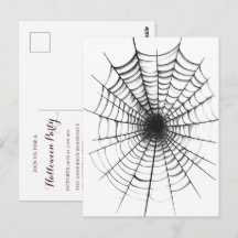 Eenvoudige moderne Halloween-feestuitnodiging