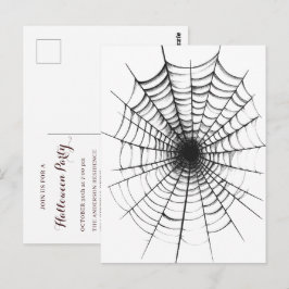 Eenvoudige moderne Halloween-feestuitnodiging Briefkaart