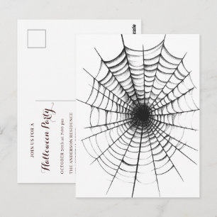 Eenvoudige moderne Halloween-feestuitnodiging Briefkaart