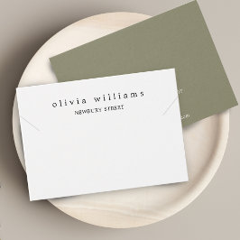 Eenvoudige moderne halsketting armband displaykaar visitekaartje