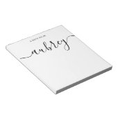 Eenvoudige, moderne, handgeschreven kalligrafie notitieblok (Schuin)