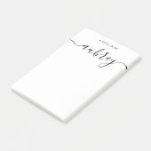 Eenvoudige, moderne, handgeschreven kalligrafie post-it® notes (Schuin)