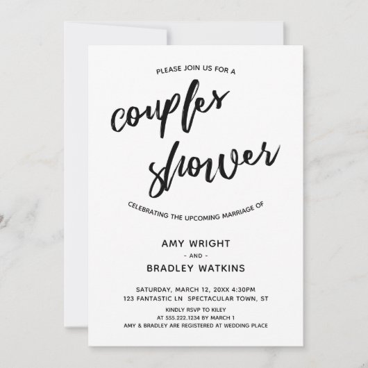 Eenvoudige, moderne handschriftherstellende stelle kaart (Voorkant)