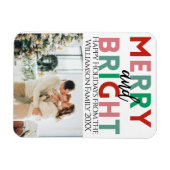 Eenvoudige, moderne, heldere, kleurrijke foto magneet (Horizontaal)