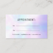 Eenvoudige moderne holografische afspraakkaart visitekaartje (Voorkant)
