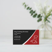 Eenvoudige moderne hondentrainer Canine Instructor Visitekaartje (Staand voorkant)