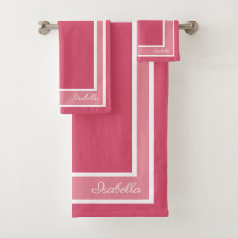 Eenvoudige moderne Honeysuckle Bad Handdoek