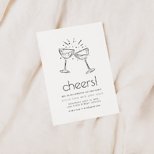 Eenvoudige moderne housewarming-party uitnodigen kaart