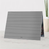 Eenvoudige Moderne Houten Spooky Halloween Fotocol Kaart (Achterkant)